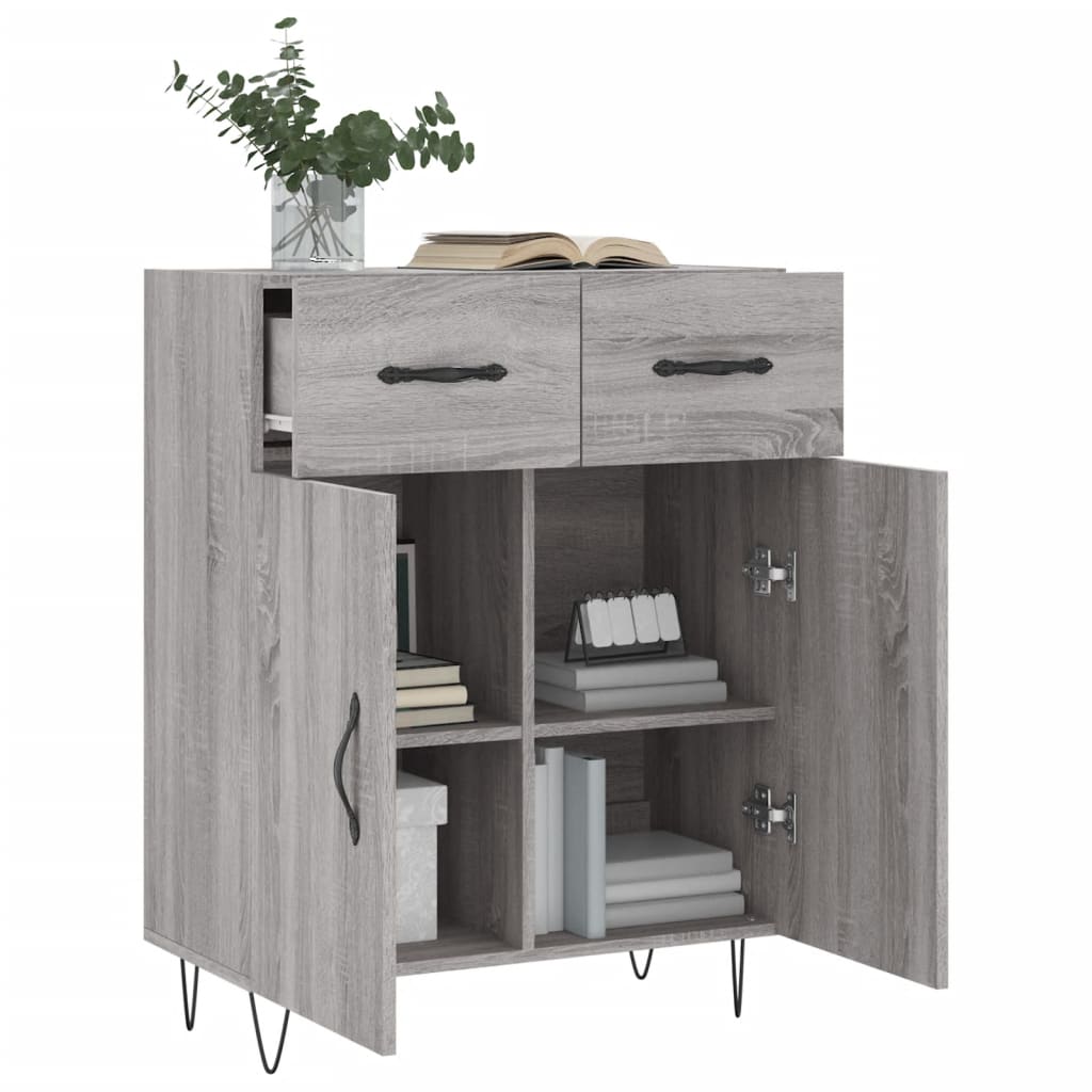 Sideboard Grau Sonoma 69,5x34x90 cm Holzwerkstoff - Pazzar.ch