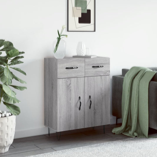 Sideboard Grau Sonoma 69,5x34x90 cm Holzwerkstoff - Pazzar.ch