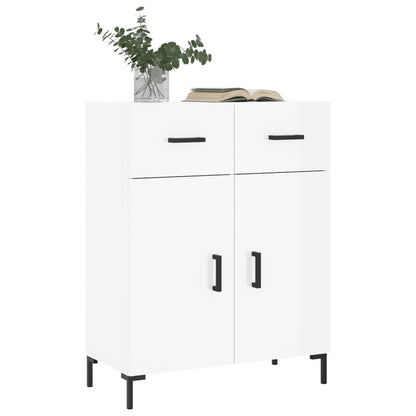 Sideboard Hochglanz-Weiß 69,5x34x90 cm Holzwerkstoff - Pazzar.ch