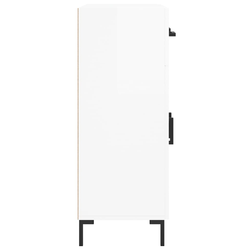 Sideboard Hochglanz-Weiß 69,5x34x90 cm Holzwerkstoff - Pazzar.ch