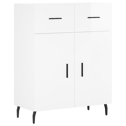 Sideboard Hochglanz-Weiß 69,5x34x90 cm Holzwerkstoff - Pazzar.ch