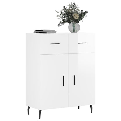 Sideboard Hochglanz-Weiß 69,5x34x90 cm Holzwerkstoff - Pazzar.ch