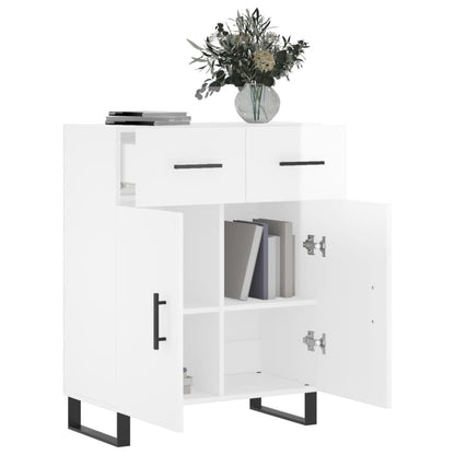 Sideboard Hochglanz-Weiß 69,5x34x90 cm Holzwerkstoff - Pazzar.ch