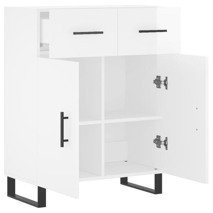 Sideboard Hochglanz-Weiß 69,5x34x90 cm Holzwerkstoff - Pazzar.ch