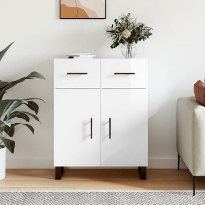 Sideboard Hochglanz-Weiß 69,5x34x90 cm Holzwerkstoff - Pazzar.ch