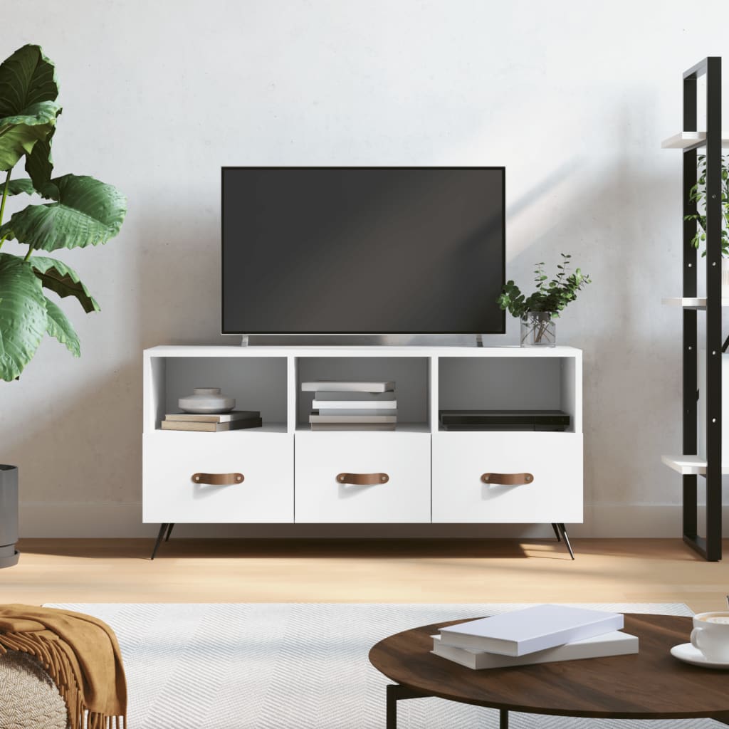 TV-Schrank Weiß 102x36x50 cm Holzwerkstoff - Pazzar.ch