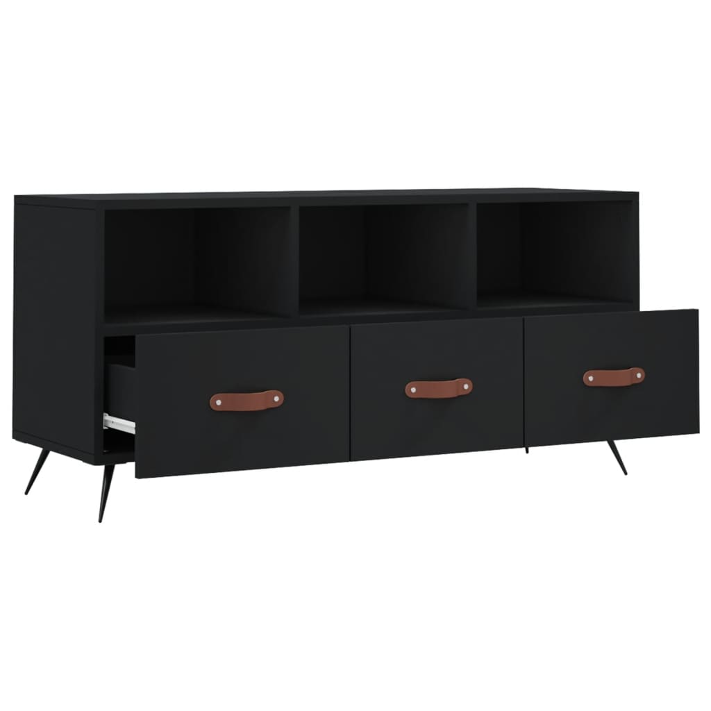 TV-Schrank Schwarz 102x36x50 cm Holzwerkstoff - Pazzar.ch