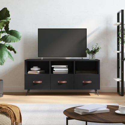 TV-Schrank Schwarz 102x36x50 cm Holzwerkstoff - Pazzar.ch