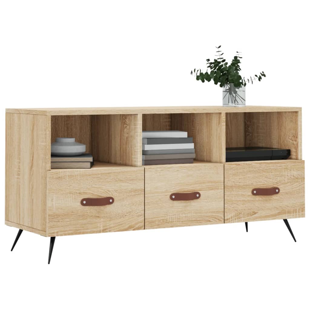 TV-Schrank Sonoma-Eiche 102x36x50 cm Holzwerkstoff - Pazzar.ch
