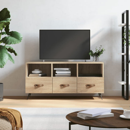 TV-Schrank Sonoma-Eiche 102x36x50 cm Holzwerkstoff - Pazzar.ch