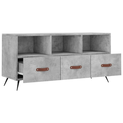 TV-Schrank Betongrau 102x36x50 cm Holzwerkstoff - Pazzar.ch