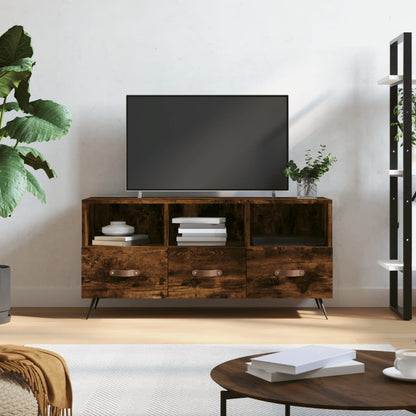 TV-Schrank Räuchereiche 102x36x50 cm Holzwerkstoff - Pazzar.ch
