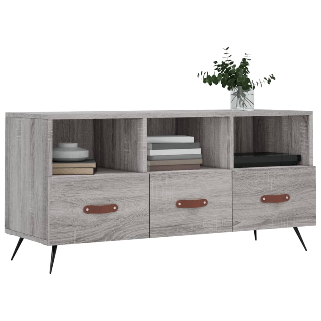 TV-Schrank Grau Sonoma 102x36x50 cm Holzwerkstoff - Pazzar.ch