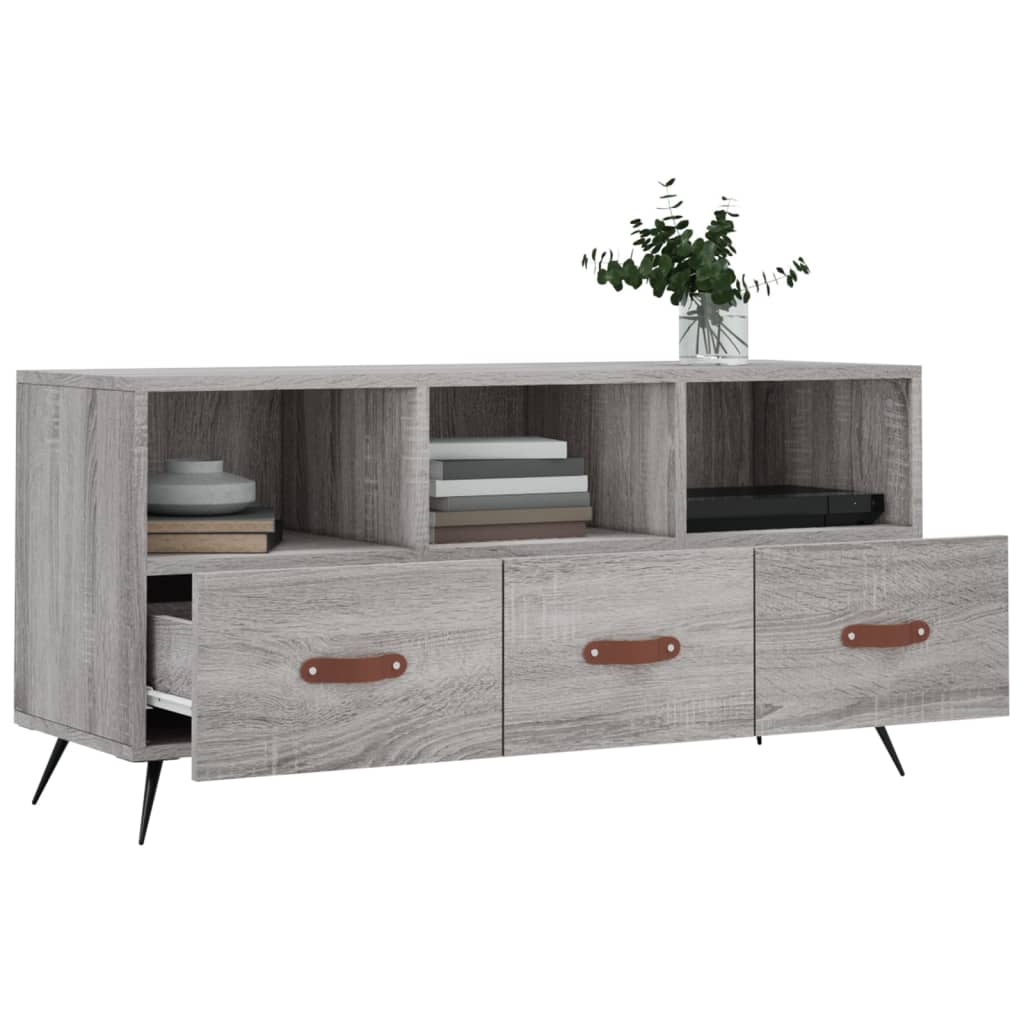 TV-Schrank Grau Sonoma 102x36x50 cm Holzwerkstoff - Pazzar.ch