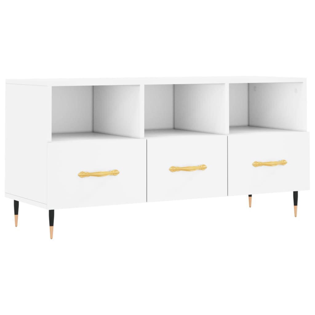 TV-Schrank Weiß 102x36x50 cm Holzwerkstoff - Pazzar.ch
