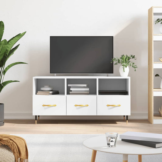 TV-Schrank Weiß 102x36x50 cm Holzwerkstoff - Pazzar.ch