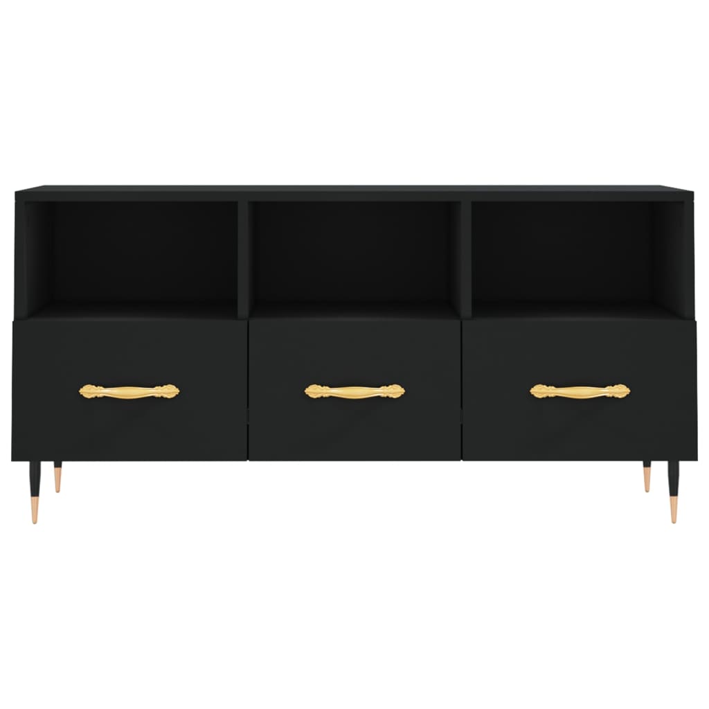 TV-Schrank Schwarz 102x36x50 cm Holzwerkstoff - Pazzar.ch