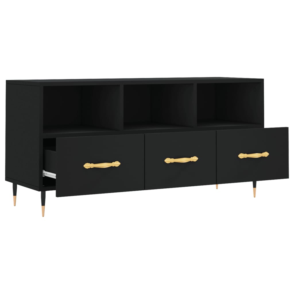 TV-Schrank Schwarz 102x36x50 cm Holzwerkstoff - Pazzar.ch