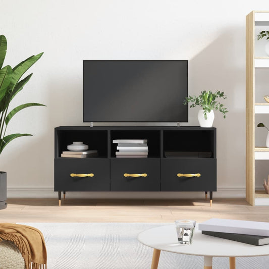 TV-Schrank Schwarz 102x36x50 cm Holzwerkstoff - Pazzar.ch