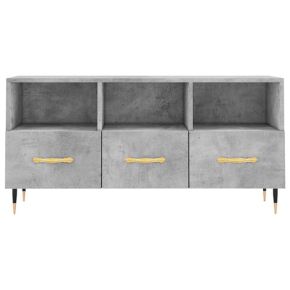 TV-Schrank Betongrau 102x36x50 cm Holzwerkstoff - Pazzar.ch