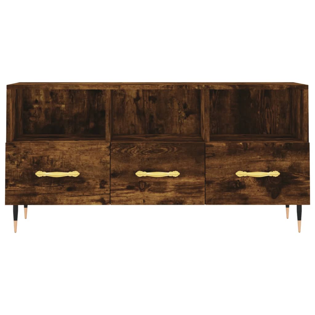 TV-Schrank Räuchereiche 102x36x50 cm Holzwerkstoff - Pazzar.ch