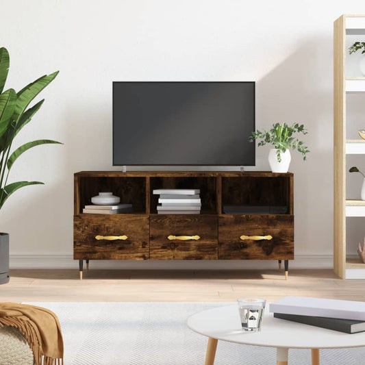 TV-Schrank Räuchereiche 102x36x50 cm Holzwerkstoff - Pazzar.ch