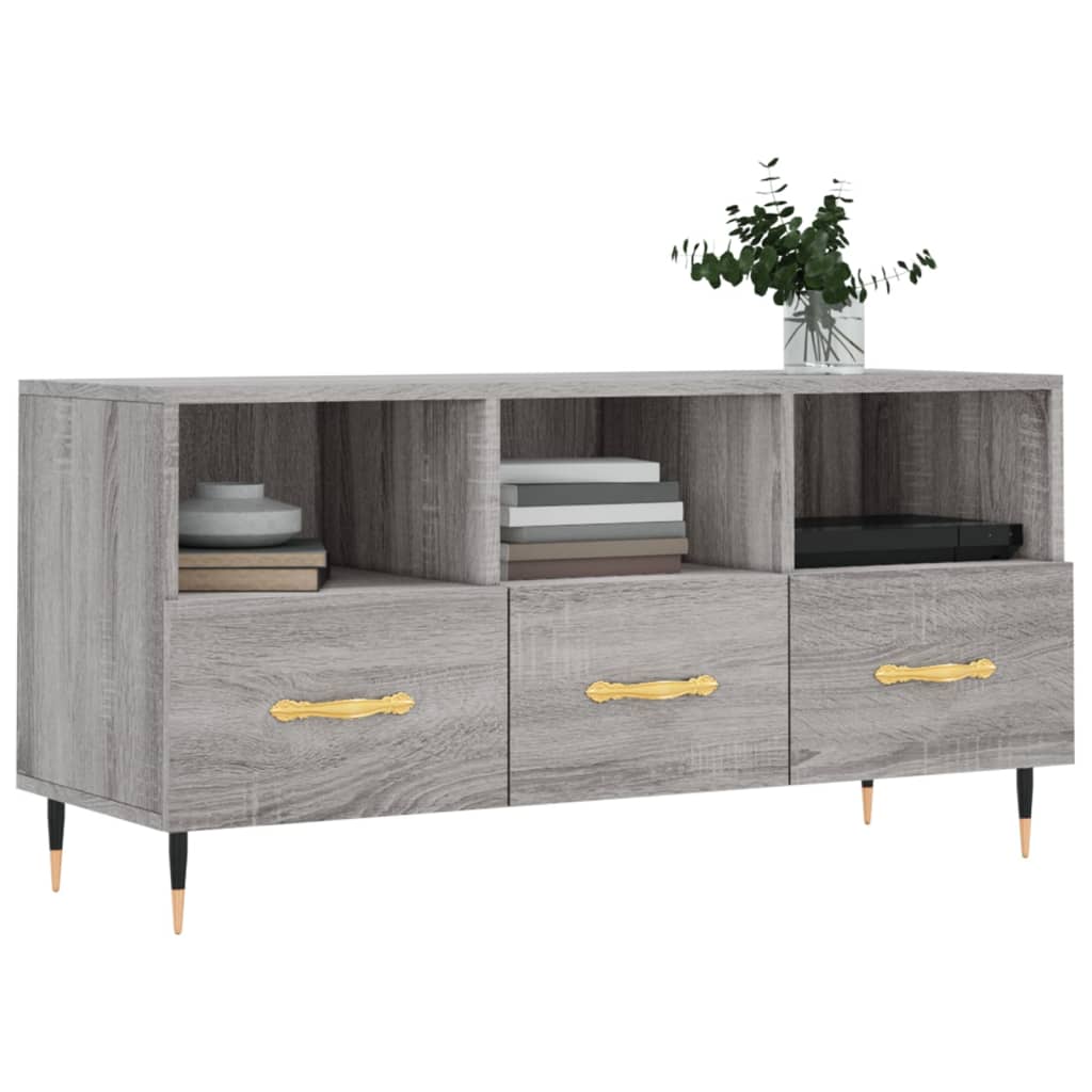 TV-Schrank Grau Sonoma 102x36x50 cm Holzwerkstoff - Pazzar.ch