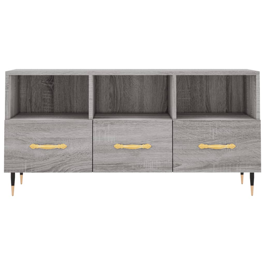 TV-Schrank Grau Sonoma 102x36x50 cm Holzwerkstoff - Pazzar.ch