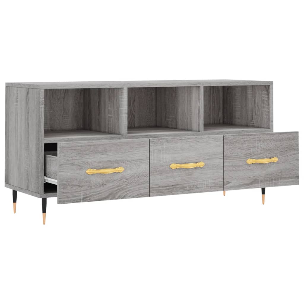 TV-Schrank Grau Sonoma 102x36x50 cm Holzwerkstoff - Pazzar.ch