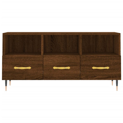 TV-Schrank Braun Eichen-Optik 102x36x50 cm Holzwerkstoff - Pazzar.ch