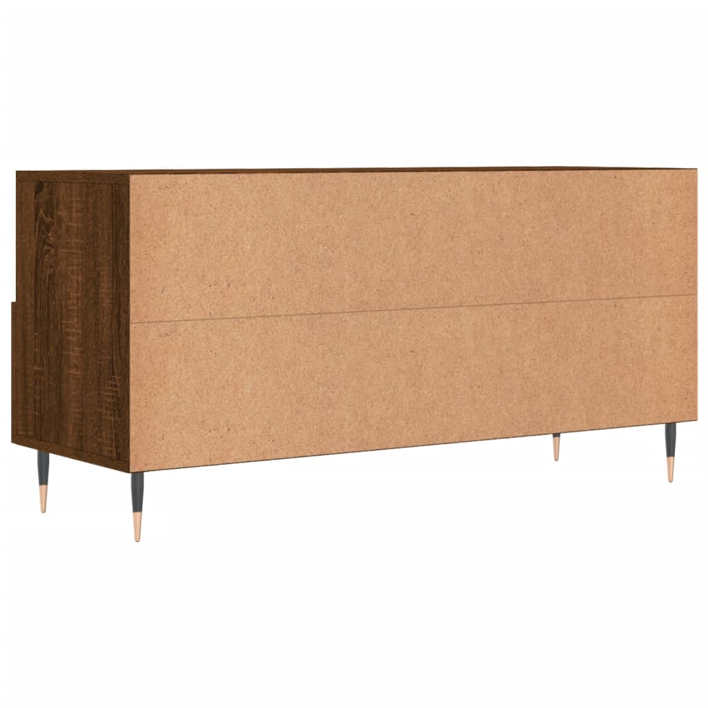 TV-Schrank Braun Eichen-Optik 102x36x50 cm Holzwerkstoff - Pazzar.ch