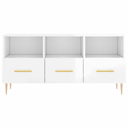TV-Schrank Hochglanz-Weiß 102x36x50 cm Holzwerkstoff - Pazzar.ch