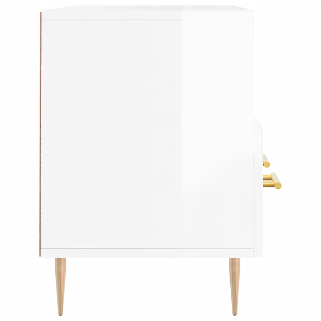 TV-Schrank Hochglanz-Weiß 102x36x50 cm Holzwerkstoff - Pazzar.ch
