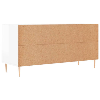 TV-Schrank Hochglanz-Weiß 102x36x50 cm Holzwerkstoff - Pazzar.ch
