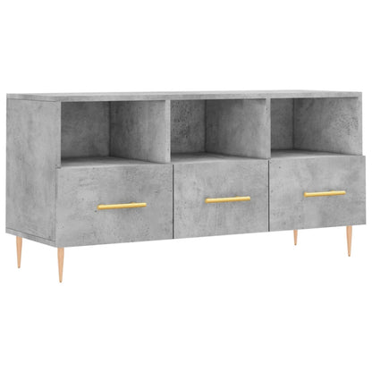 TV-Schrank Betongrau 102x36x50 cm Holzwerkstoff - Pazzar.ch