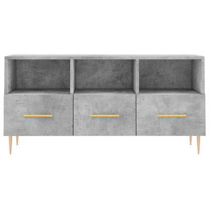 TV-Schrank Betongrau 102x36x50 cm Holzwerkstoff - Pazzar.ch