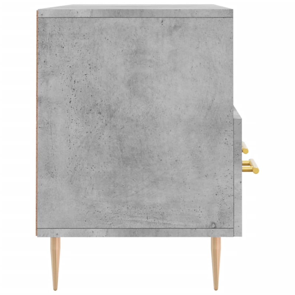 TV-Schrank Betongrau 102x36x50 cm Holzwerkstoff - Pazzar.ch