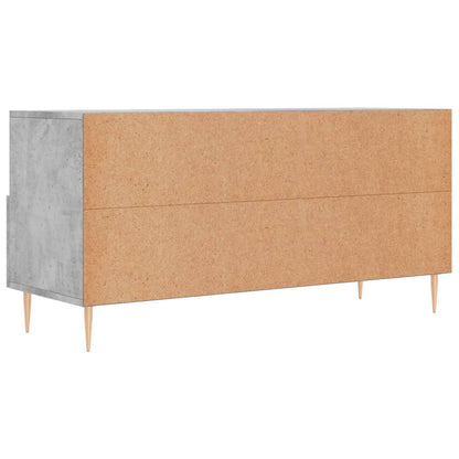 TV-Schrank Betongrau 102x36x50 cm Holzwerkstoff - Pazzar.ch