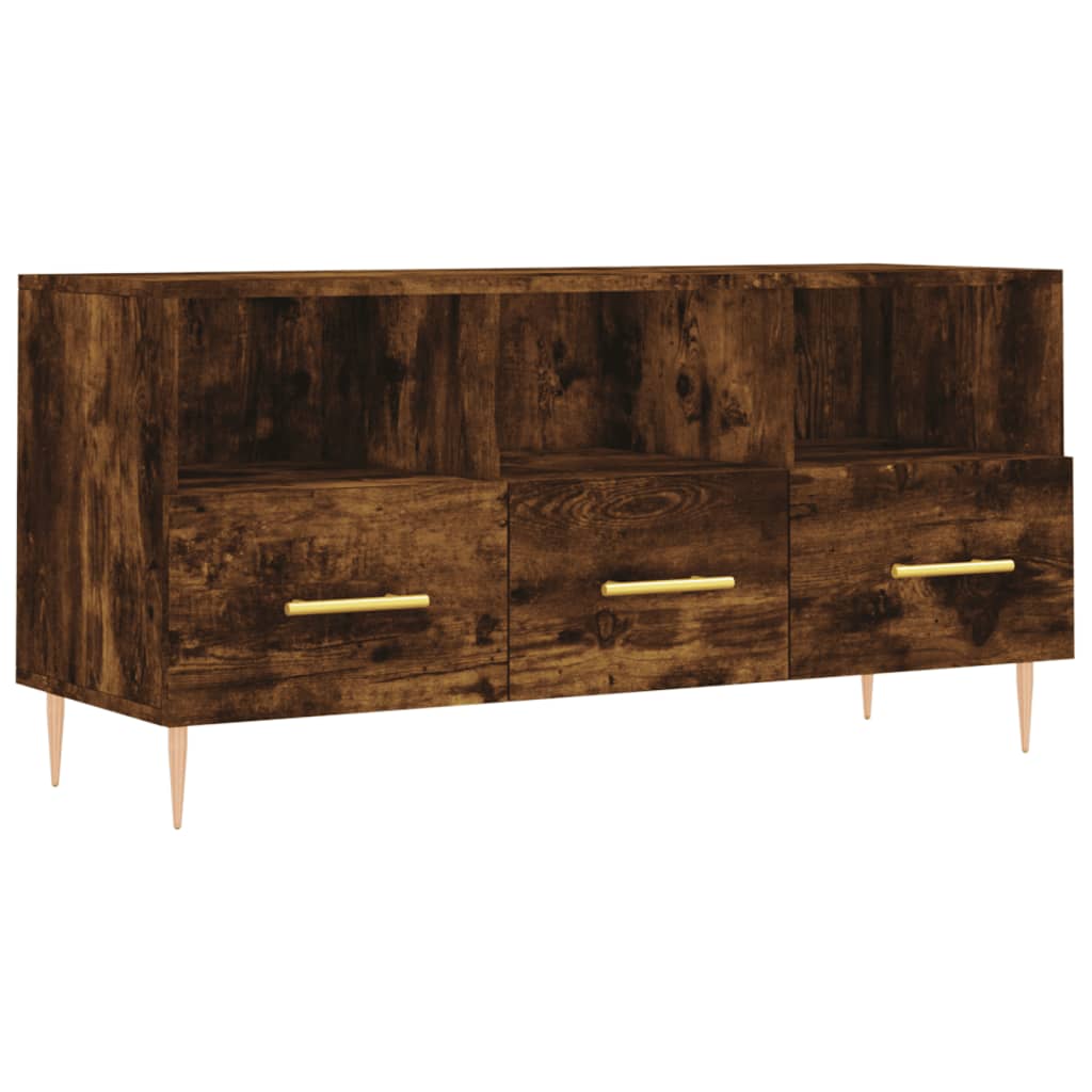TV-Schrank Räuchereiche 102x36x50 cm Holzwerkstoff - Pazzar.ch