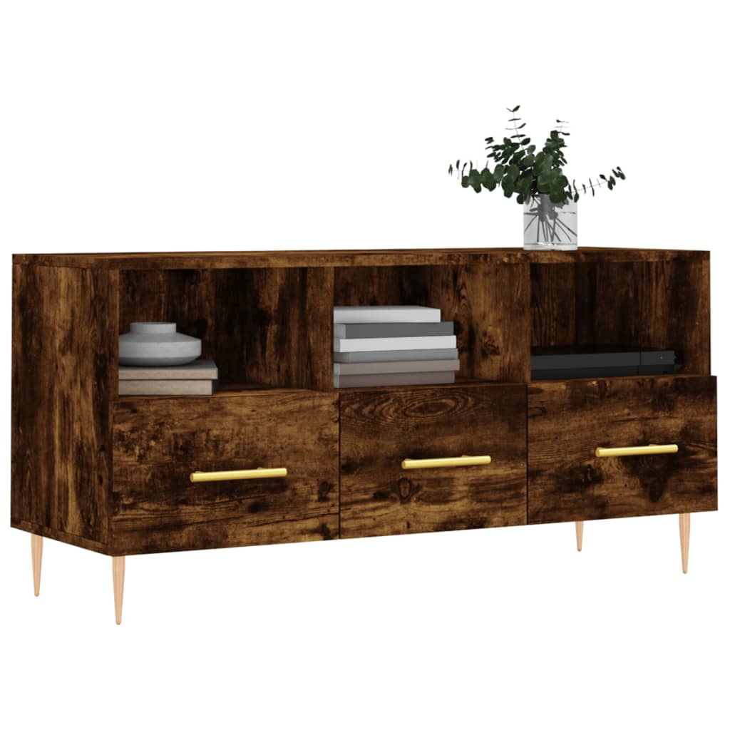 TV-Schrank Räuchereiche 102x36x50 cm Holzwerkstoff - Pazzar.ch