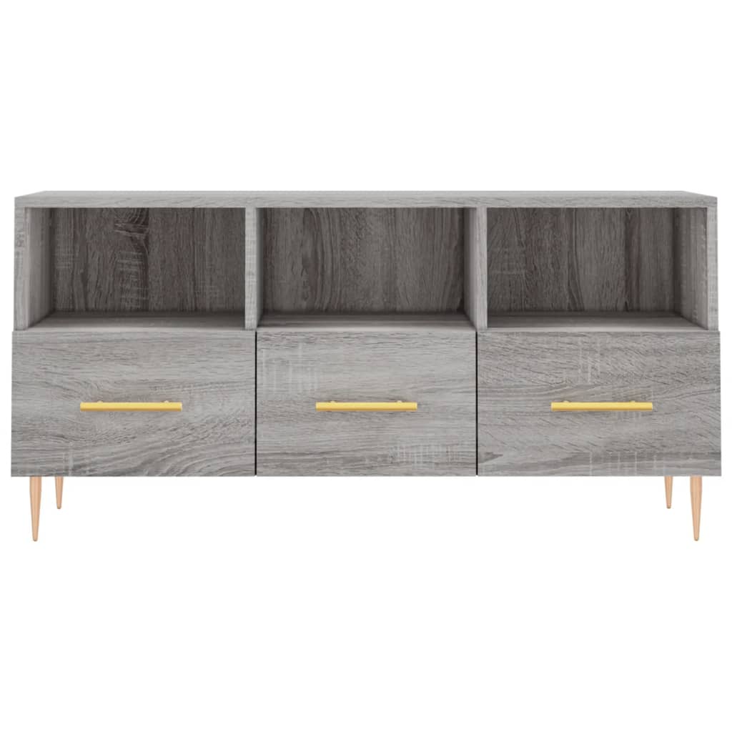 TV-Schrank Grau Sonoma 102x36x50 cm Holzwerkstoff - Pazzar.ch