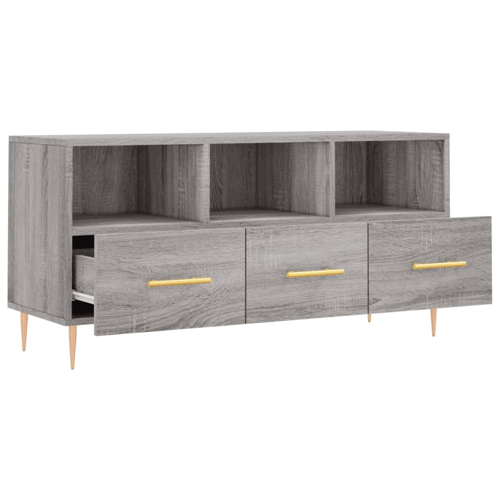 TV-Schrank Grau Sonoma 102x36x50 cm Holzwerkstoff - Pazzar.ch