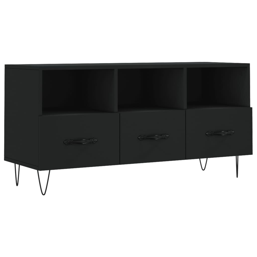 TV-Schrank Schwarz 102x36x50 cm Holzwerkstoff - Pazzar.ch