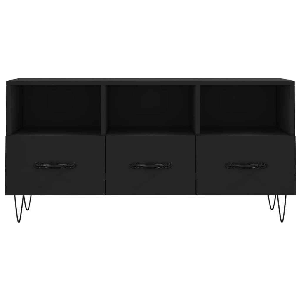TV-Schrank Schwarz 102x36x50 cm Holzwerkstoff - Pazzar.ch