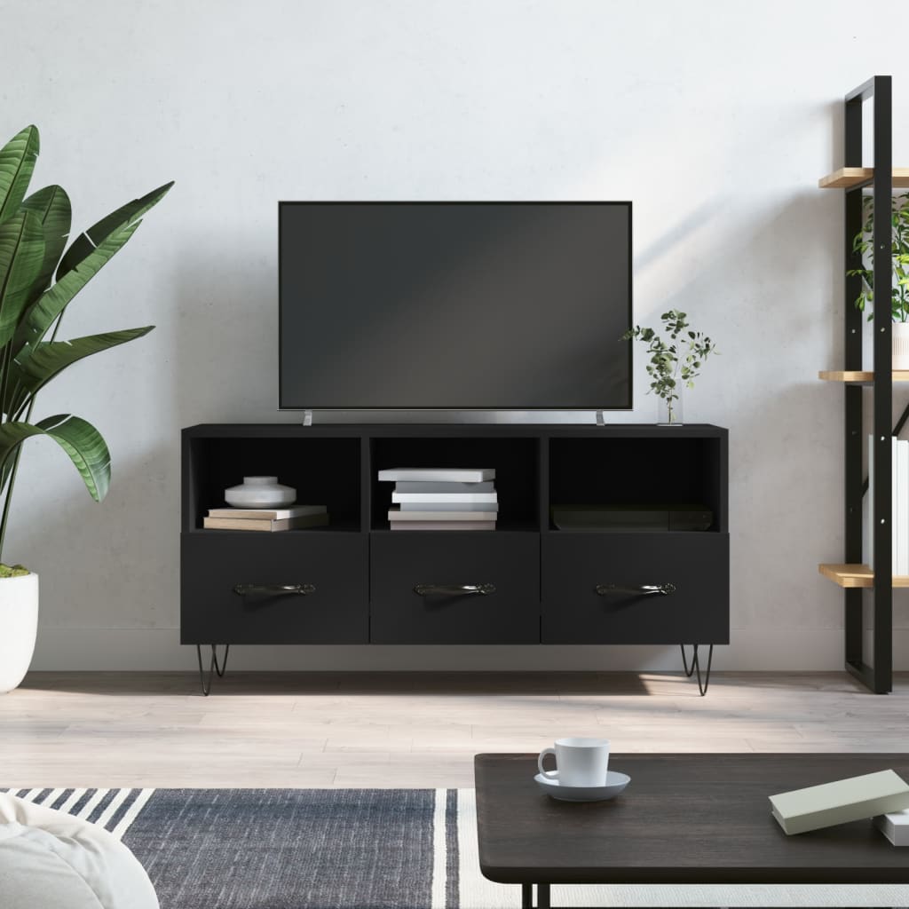 TV-Schrank Schwarz 102x36x50 cm Holzwerkstoff - Pazzar.ch