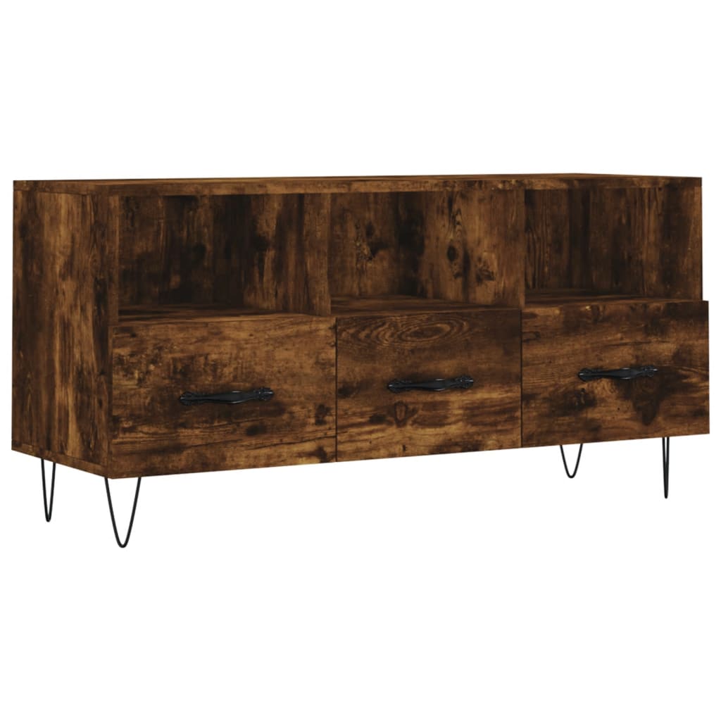 TV-Schrank Räuchereiche 102x36x50 cm Holzwerkstoff - Pazzar.ch