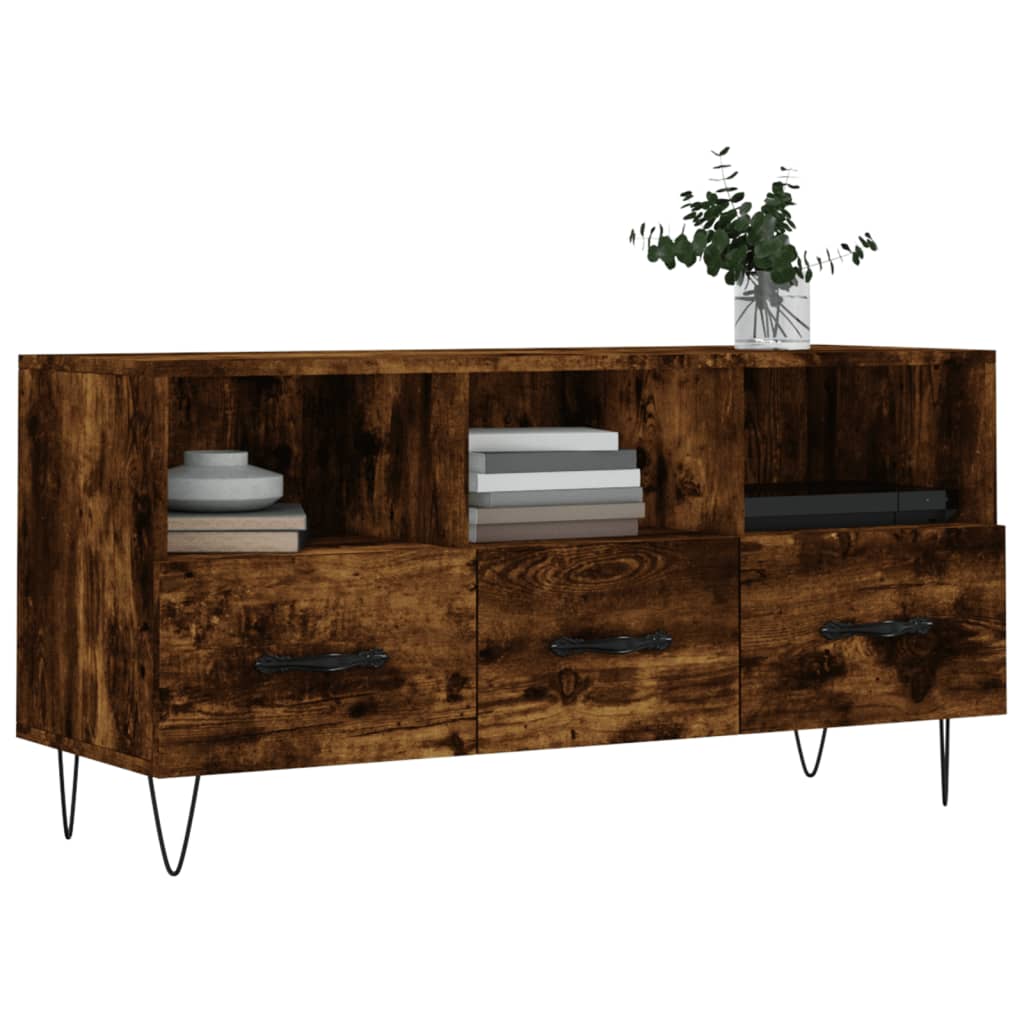 TV-Schrank Räuchereiche 102x36x50 cm Holzwerkstoff - Pazzar.ch