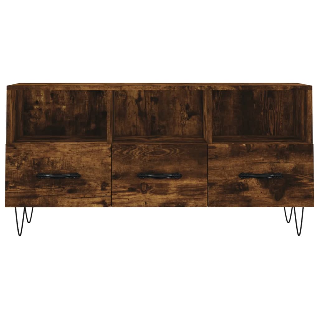 TV-Schrank Räuchereiche 102x36x50 cm Holzwerkstoff - Pazzar.ch