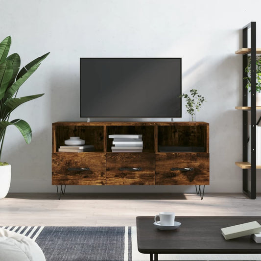 TV-Schrank Räuchereiche 102x36x50 cm Holzwerkstoff - Pazzar.ch