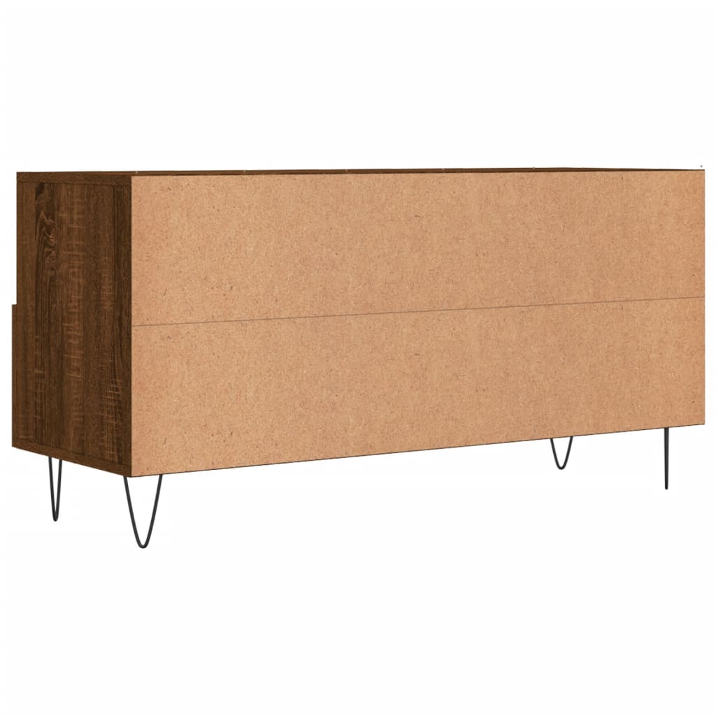 TV-Schrank Braun Eichen-Optik 102x36x50 cm Holzwerkstoff - Pazzar.ch